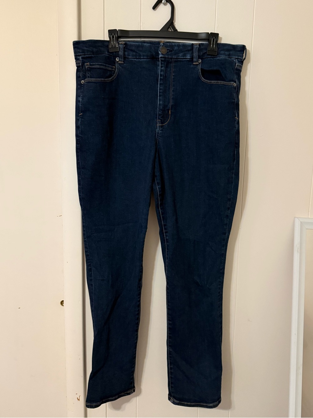 American Eagle Outfitters Slim Straight Dark Blue Jeans
